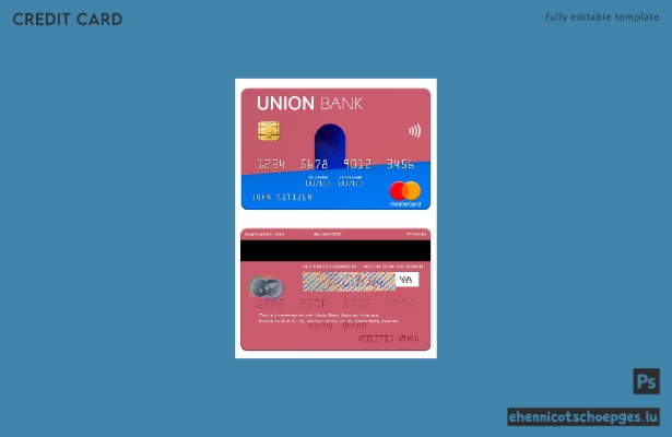 Beispielvorschau der Albania Union Bank Mastercard